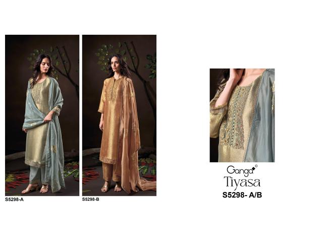 Ganga tiyasa 5298 best wholesale dress materials in india for shop